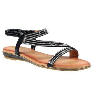 Lunar Womens/Ladies Blaise II Sandals / Black/Brown